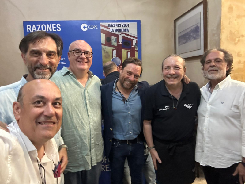 David Santos, Gabriel Álvarez, Atilano Pacheco, Paco Rábago, Alfonso Pacheco y Joaquín López