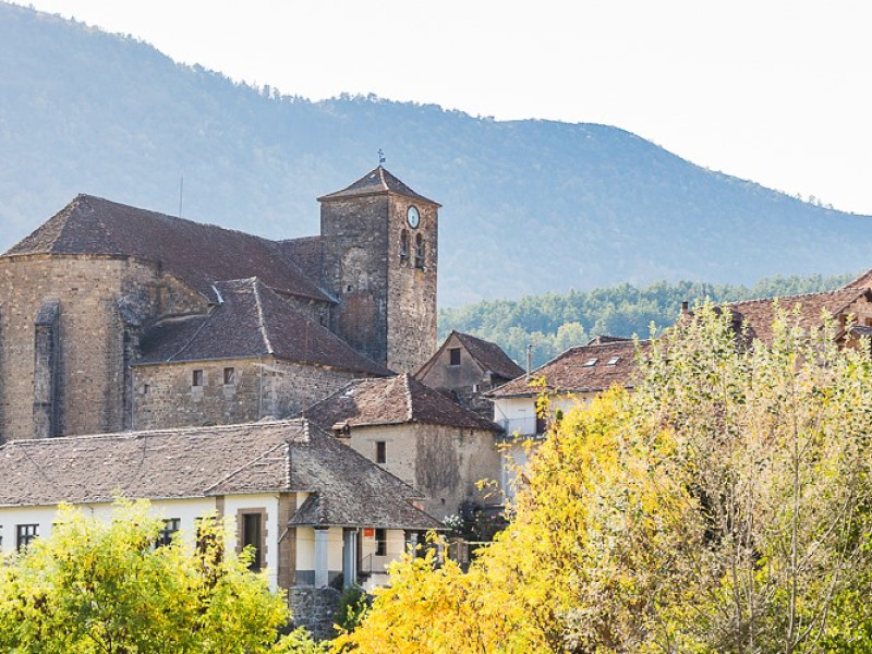 Panorámica de Ansó, en el corazón del Pirineo Aragonés.