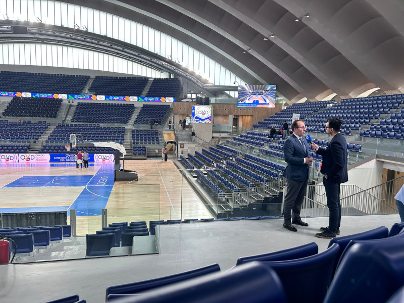 Entrevista a Mario Arias en el Palacio de los Deportes