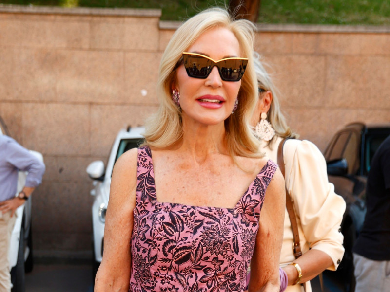 Carmen Lomana, antes de entrar a Las Ventas