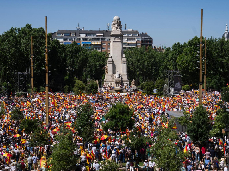 Manifestación en Plaza de España