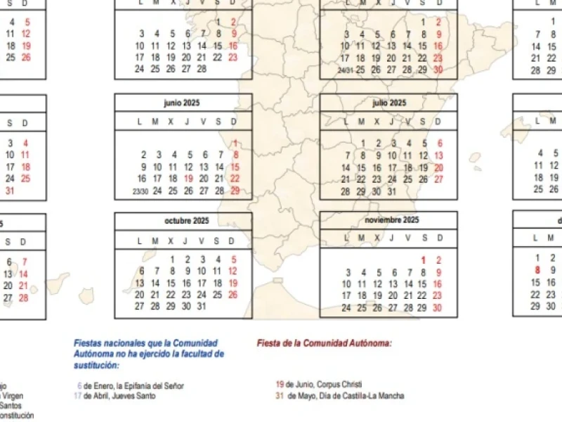 Captura de pantalla calendario laboral de La Rioja