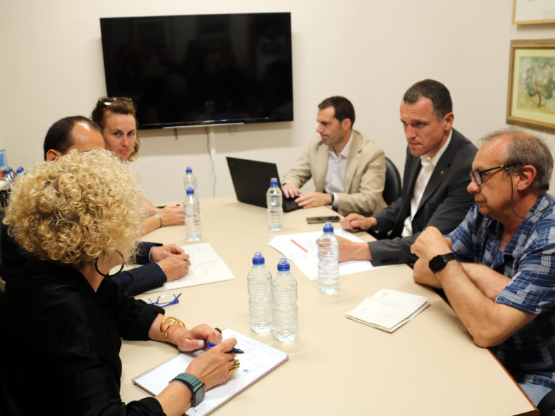 Reunió entre el Departament d'Agricultura i el consell comarcal de l'Urgell a Tàrrega.
