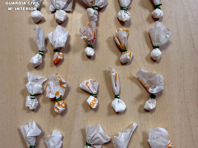 Drogas incautadas por la Guardia Civil destinadas a venderse en una discoteca de Castellón