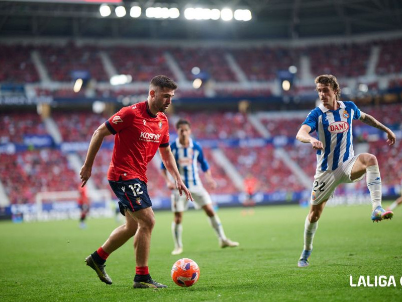 Jesús Areso en su último partido en El Sadar con la camiseta de Osasuna