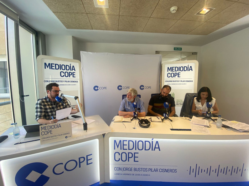 Florencio Domínguez y Raúl López Romo durante la entrevista en 'Mediodía COPE'