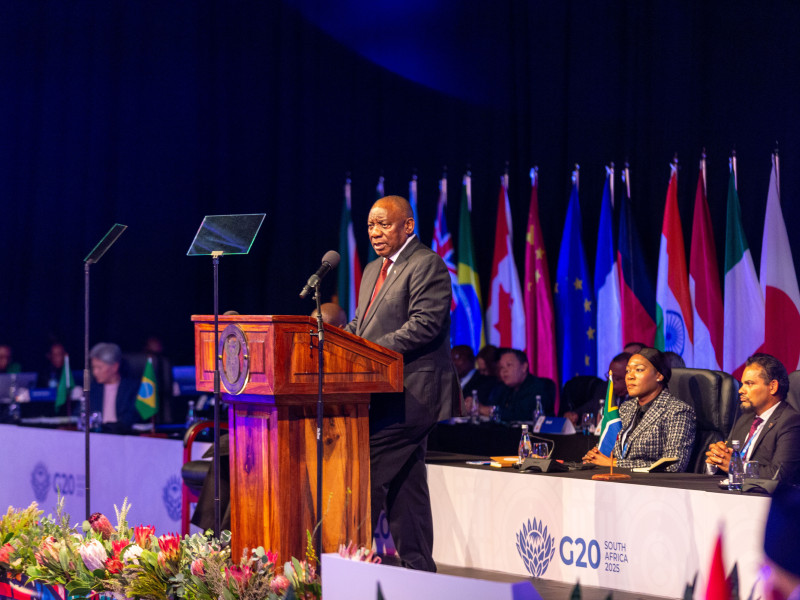 El presidente de Sudáfrica, Cyril Ramaphosa