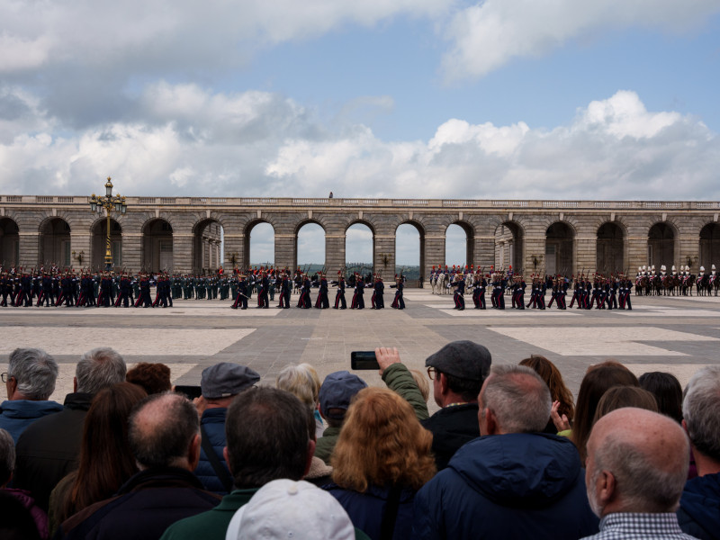 Guardia RealMatias Chiofalo / Europa Press02 ABRIL 2025;GUARDIAS;CABALLOS;REALEZA;SEGURIDAD;ECUESTRE02/4/2025