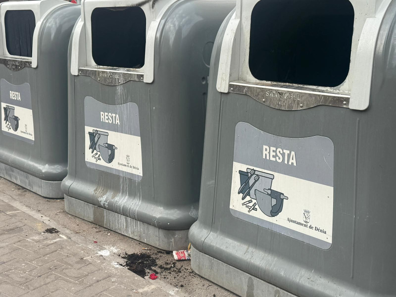 Situación actual de los contenedores de basura en Dénia