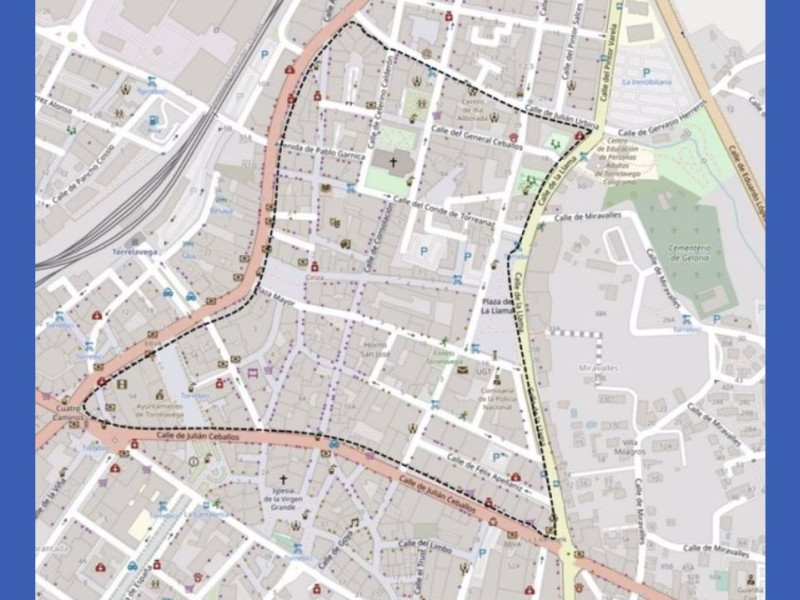 Mapa de la ZBE en Torrelavega