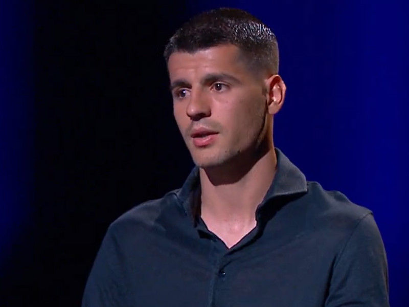 Álvaro Morata, en la entrevista de Movistar