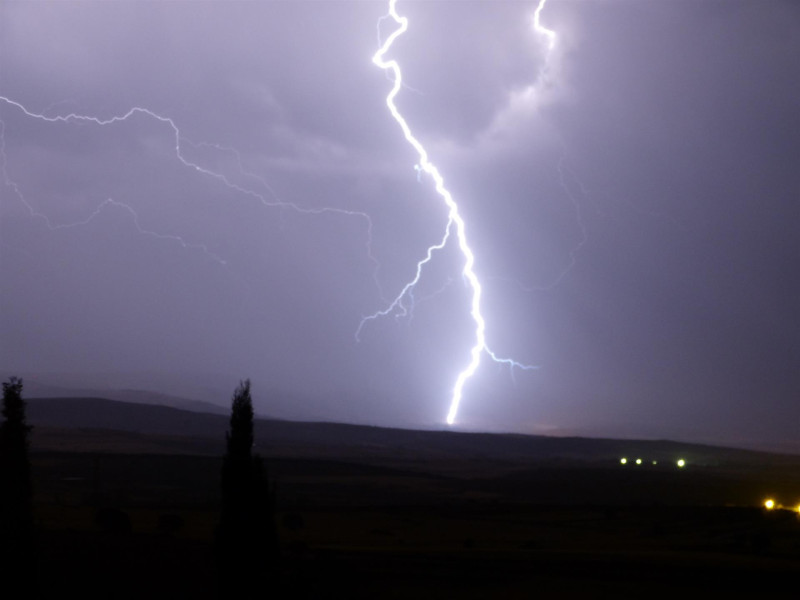 Imagen de archivo de una tormenta.