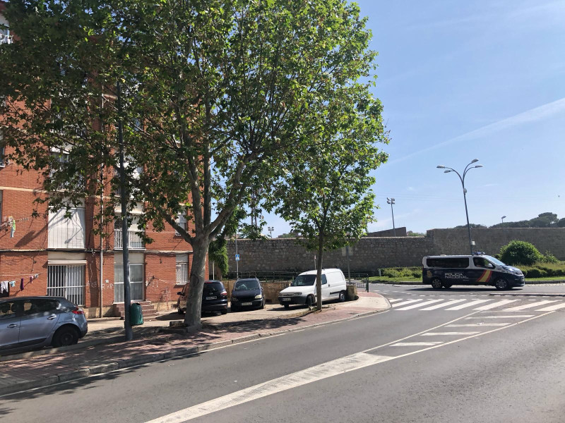 Policía Nacional en la zona sur de Ávila