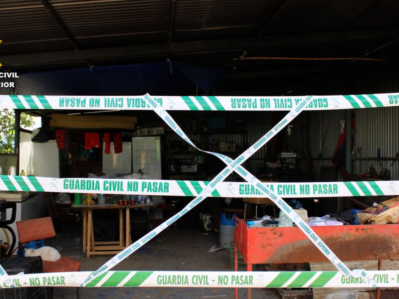 Finca de Tudela en la que a raíz de un incendio se dstapó la trama