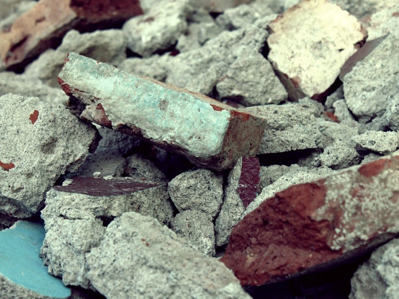 Escombros de una vivienda