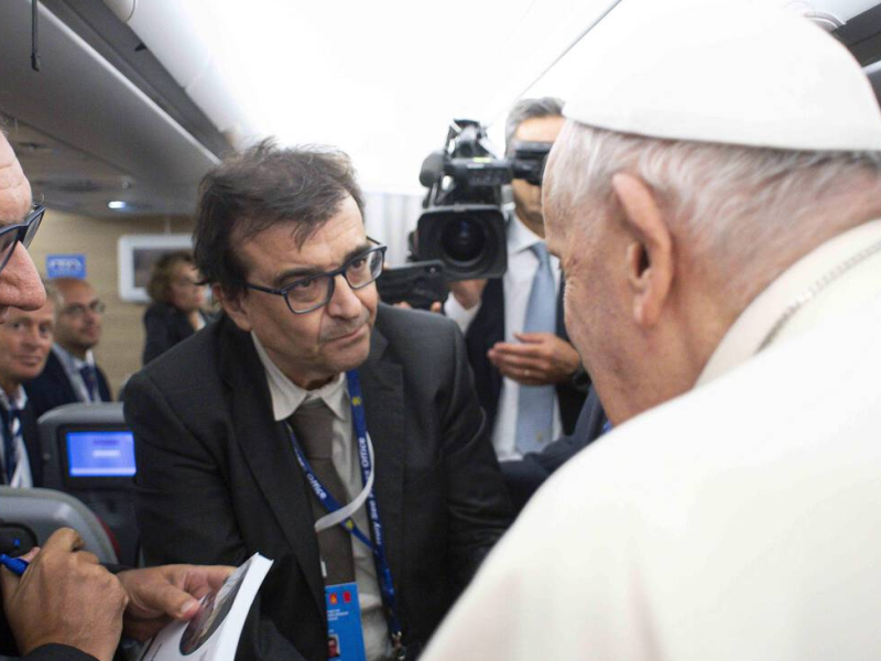 El Papa Francisco con Javier Cercas