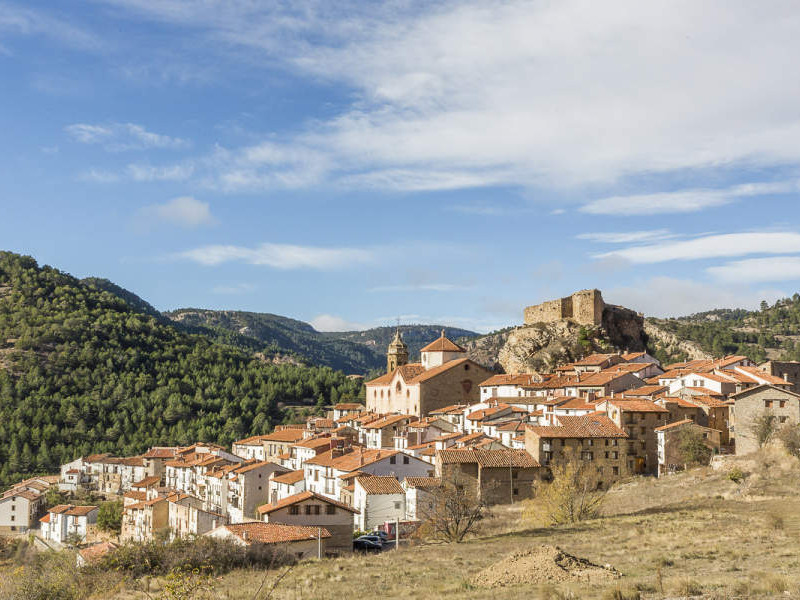 Panorámica de Linares de Mora (Teruel).