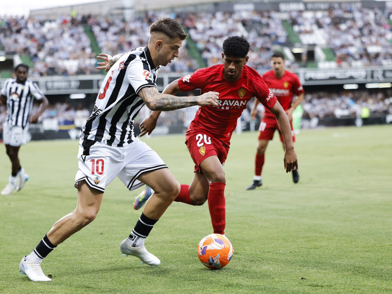 Raúl Sánchez vistió por última vez la camiseta del CD Castellón ante el Real Zaragoza
