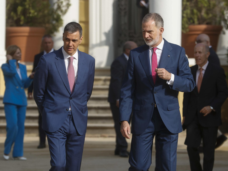 Pedro Sánchez y Felipe VI