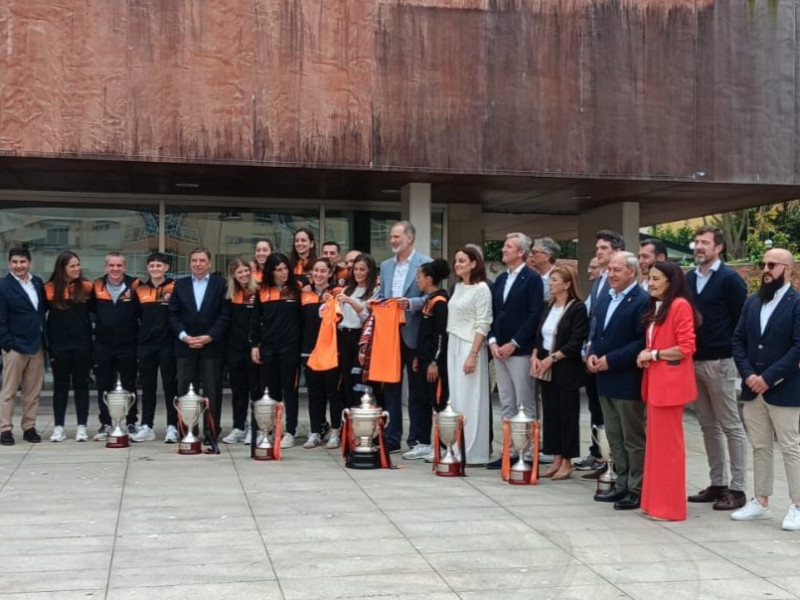 Recepción a las guerreras del Burela Fútbol Sala Femenino