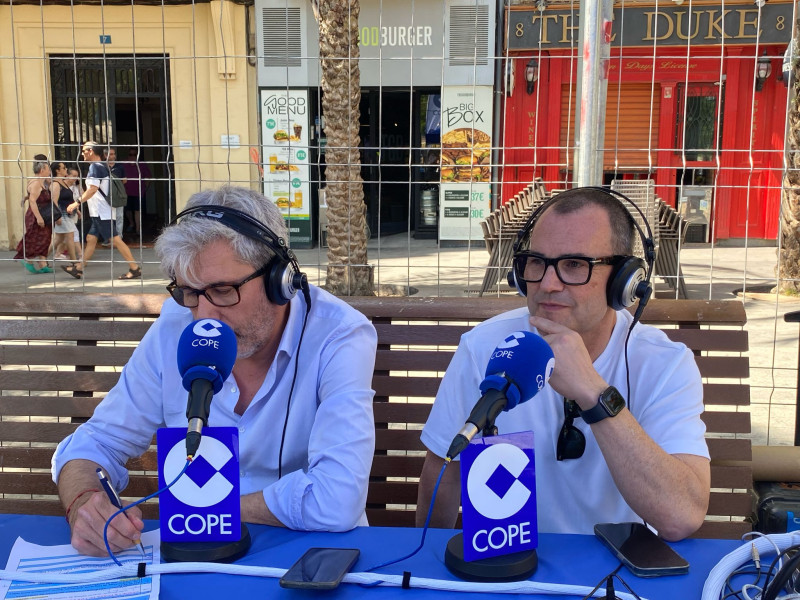 Carles Villeta y el chef César Anca