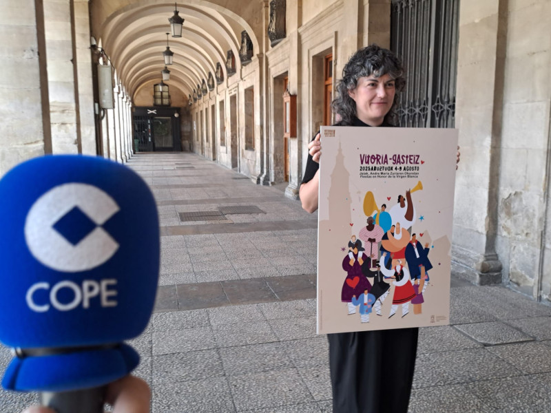 Ania y su cartel para La Blanca 2025