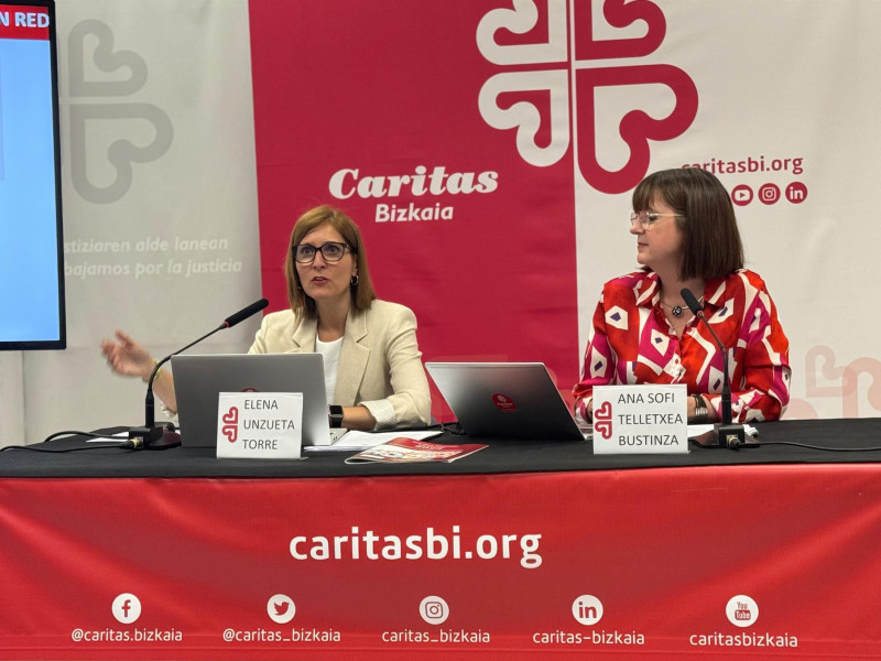 Comparecencia de Cáritas Bizkaia