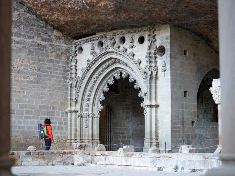 Imagen del monasterio viejo de San Juan de la Peña.