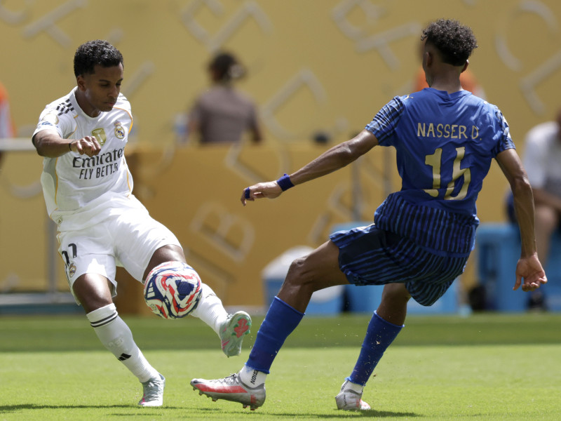 Rodrygo en el partido contra el Al-Hilal