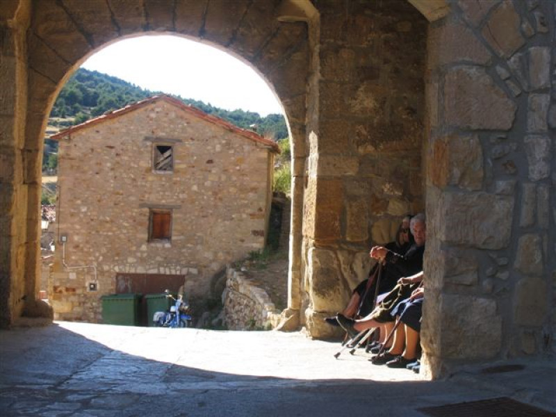 Imagen del Portalico, junto al Castillo de Puertomingalvo.