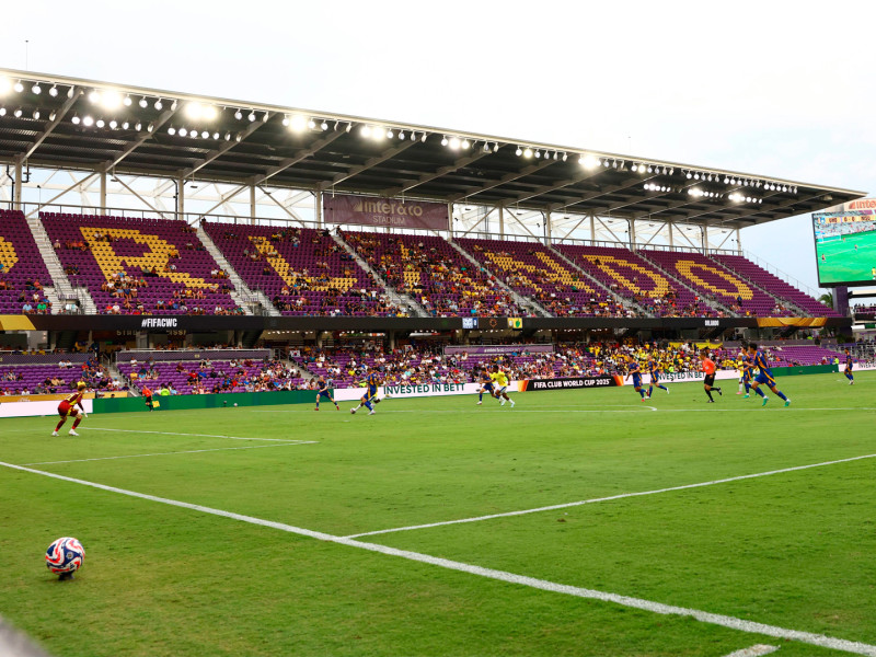 Aspecto de la grada del Inter&Co Stadium durante el Ulsan-Mamelodi, en la primera jornada del Mundial de Clubes