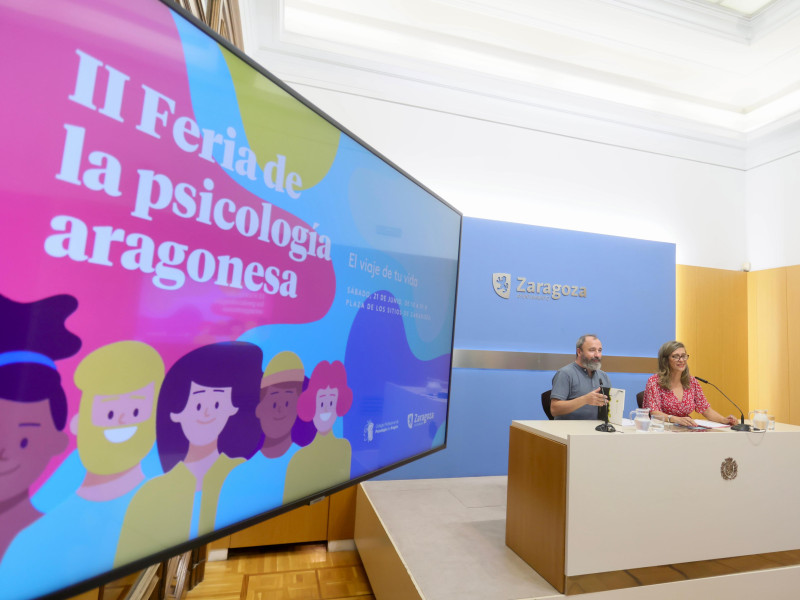 Presentación de la III Feria de la Psicología de Zaragoza.