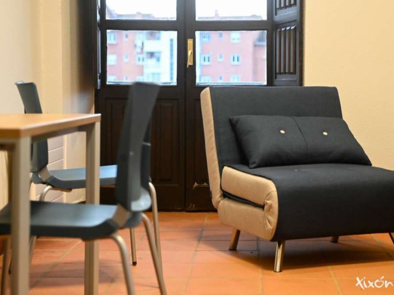 Interior de 'ElPalacio. Residencias Artísticas y Acción Cultural', de Gijón