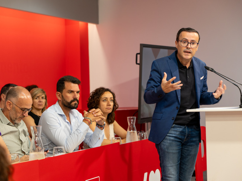El secretario general del PSOE de Extremadura, Miguel Ángel Gallardo