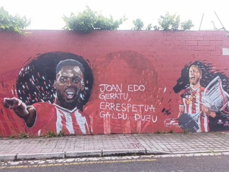 Vandalizan en mural de Nico Williams