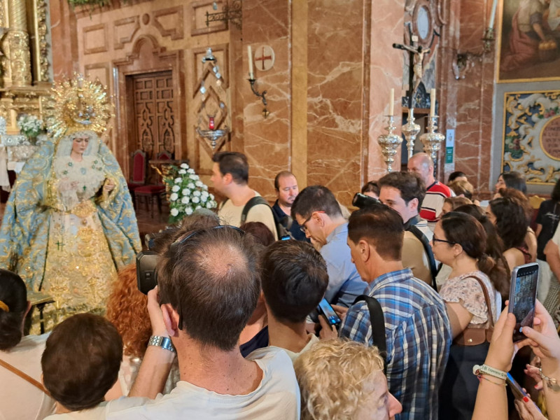 La Virgen de la Macarena este lunes ante sus fieles en la basílica