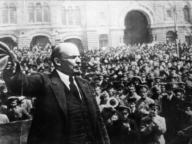 Imagen de un discurso de Lenin