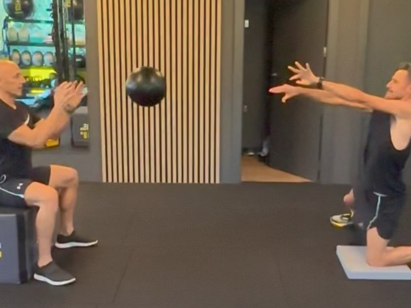 Chema Martínez entrenando en el gimnasio