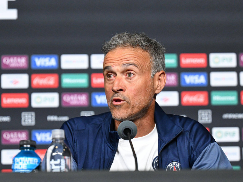 Luis Enrique, en rueda de prensa durante el Mundial de Clubes