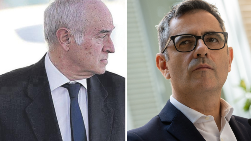 En la imagen: el juez Juan Carlos Peinado y el ministro de Presidencia, Félix Bolaños