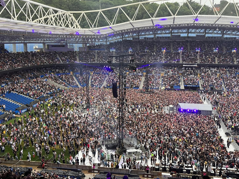 El Estadio de Anoeta abarrotado en el concierto del sábado de Bruce Springsteen