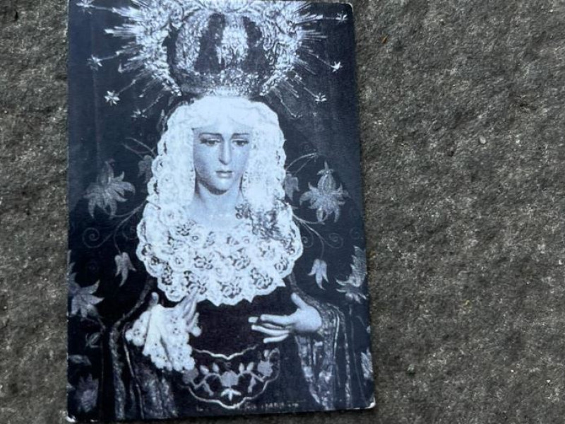 Estampa de la Virgen del Mayor Dolor de Mérida