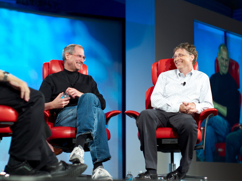 Steve Jobs y Bill Gates
