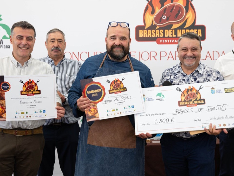 Brasas de Brutus, ganador del concurso de la Mejor Parrillada con Ternera Asturiana en el II Festival Brasas del Narcea