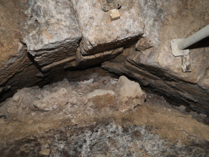Estado de la cripta hallada en las obras de la capilla de San Isidro en la Catedral