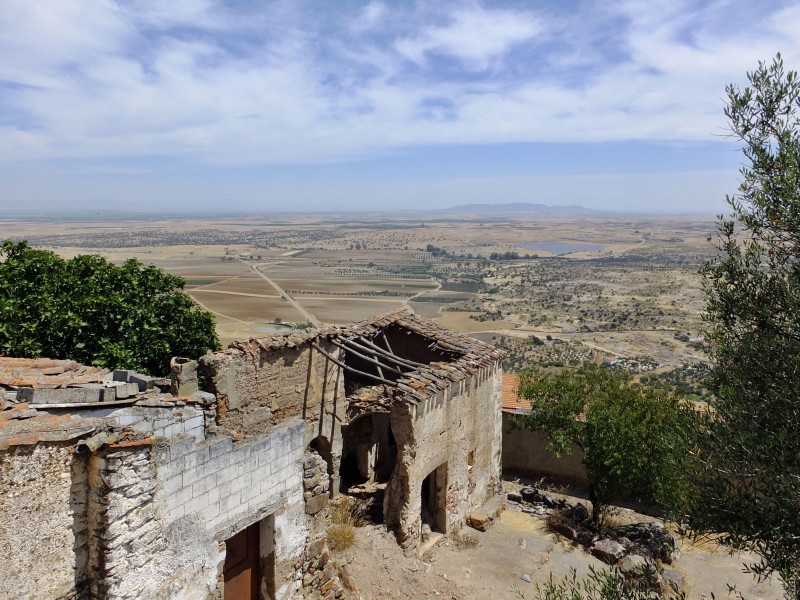 Vista del paisaje extremeño cerca de Magacela