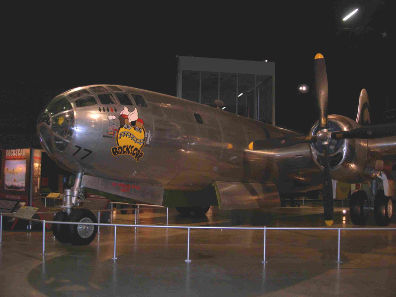 El avión Bockscar que lanzó la bomba atómica sobre Nagasaki
