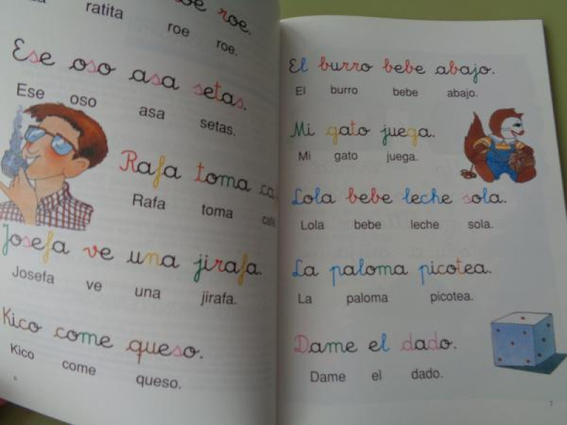 Cartillas Micho lamina con letras