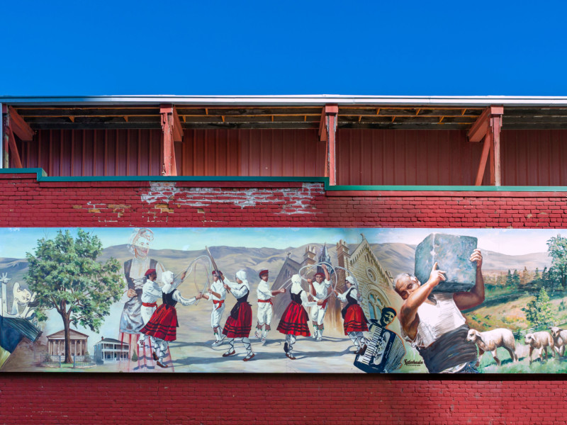 El mural vasco en South Capitol Avenue, en el centro histórico de Boise, Idaho