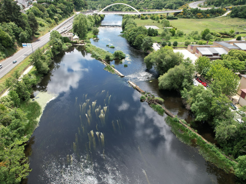 El río Miño a su paso por Lugo